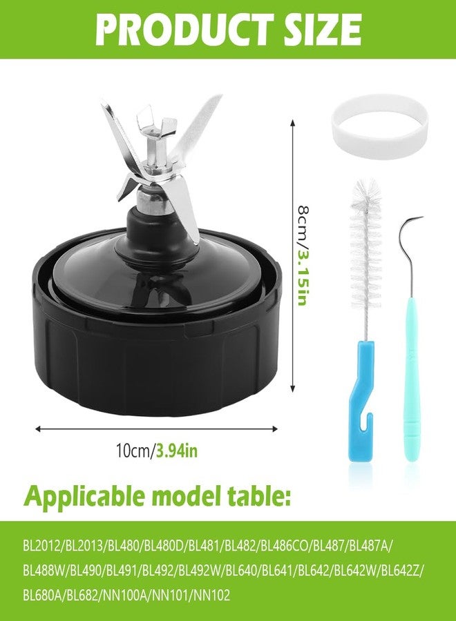 YBENWL 7-Fin Blender Replacement Parts, Blender Blade Compatible with Nin-ja BN401 BN751 BN801 BL480 BL640 NN100-30 BL2012 32oz 24oz 18oz Cup Nutri Blender Parts - Image 2